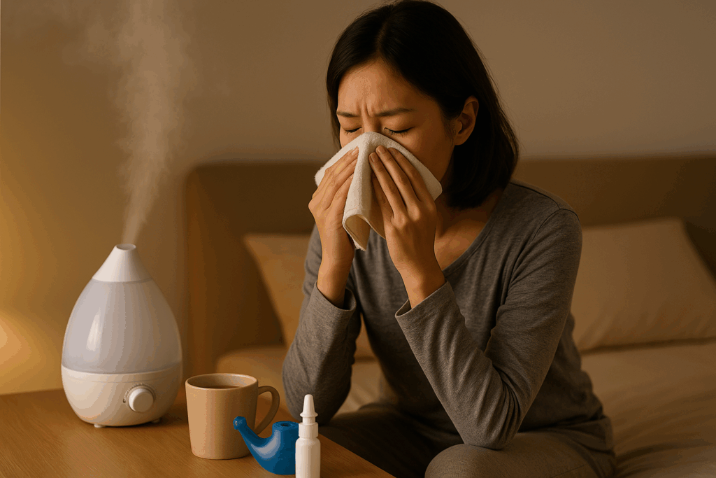 鼻づまりを自宅で簡単に解決！原因別に見る効果的な治し方