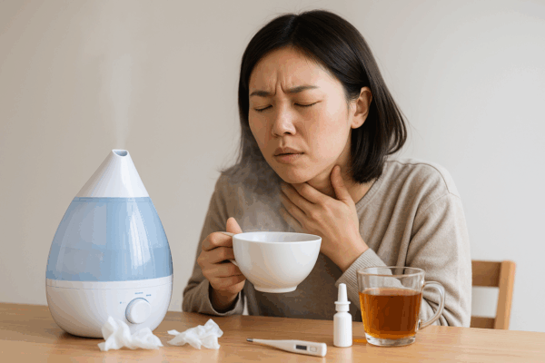 喉の痛みと鼻詰まりの事実！風邪や花粉症との違いを解説