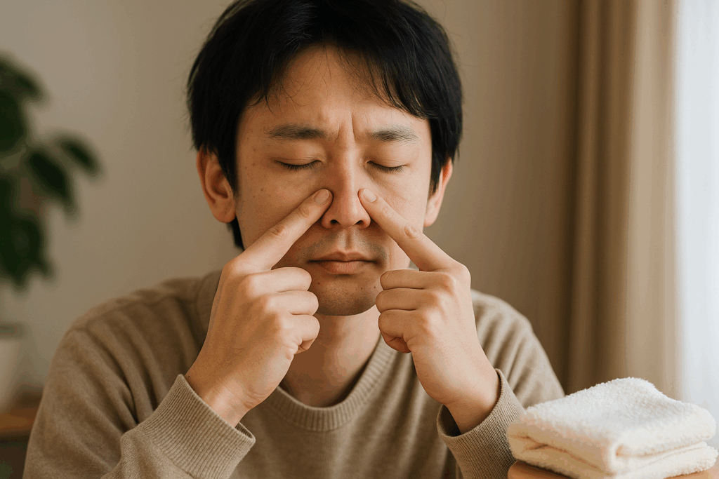 鼻づまりを解消するツボ！今すぐ試せるセルフケアの裏ワザ
